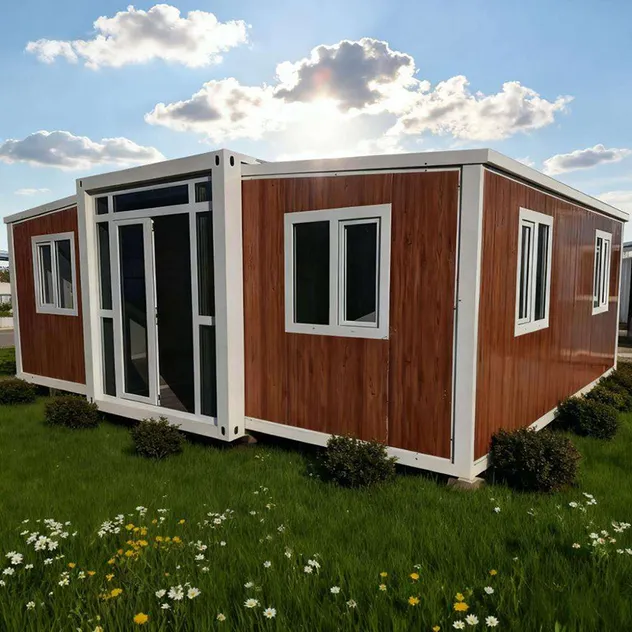 Casa Prefabricada Expandável Reutilizável de Baixo Custo para Pousada de Férias