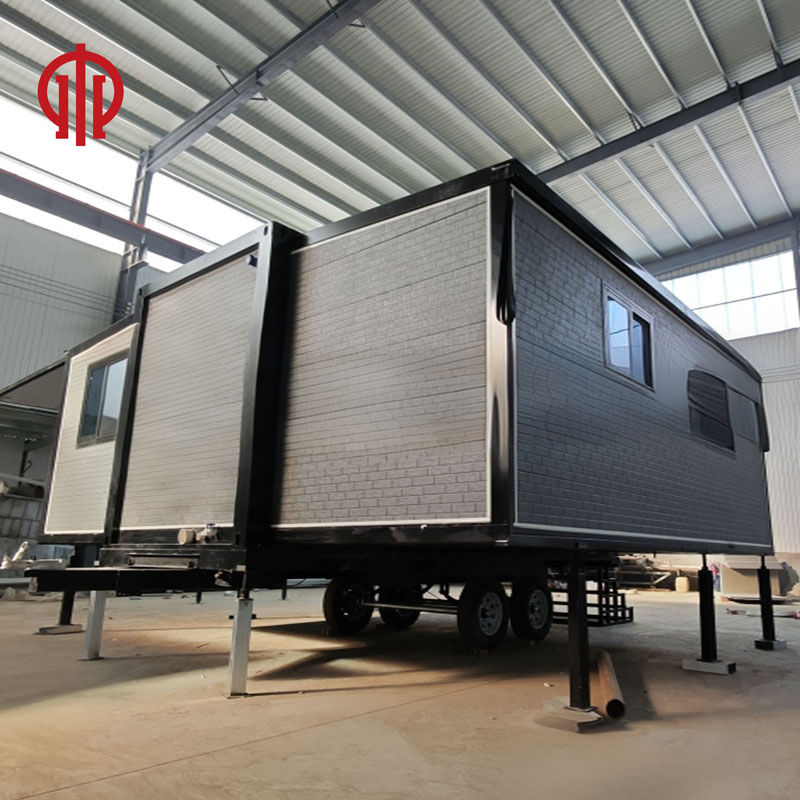 20FT Trailer Container Casa Minúscula Prefabricada sobre Rodas
