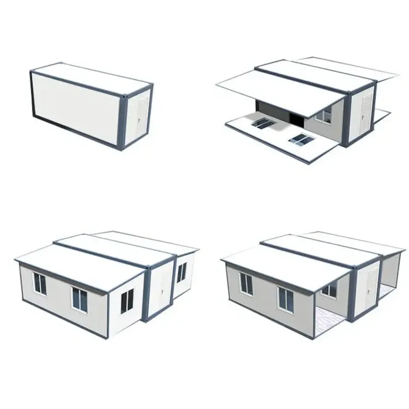 Casa Modular Expandável Prefabricada 20FT 40FT Pronta para Morar com Quarto Banheiro Cozinha