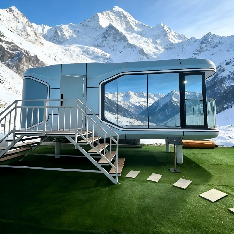 Casas Prefabricadas de Luxo Hotéis Móveis Cápsula Pods Prefabricados Casas Modulares Adequadas para Aluguel de Férias