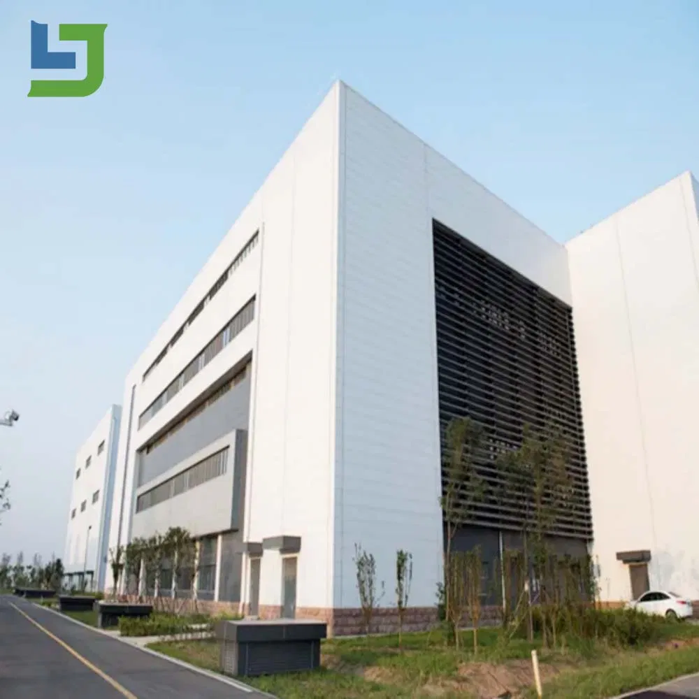 Fábrica Industrial 3/4 História Prefabricada Oficina Armazém Estrutura de Aço Edifício para Design Personalizado de Escritórios Espaços de Construção