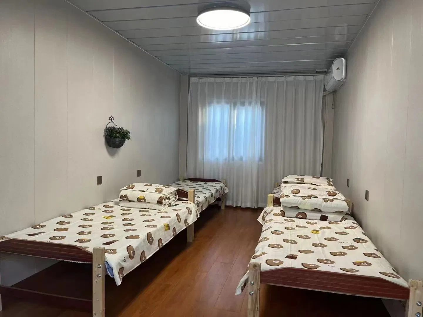 Casa Contêiner Prefabricada Dobrável, Casa Modular Prefabricada, Casa Portátil, Edifício Temporário para Dormitório de Trabalhadores