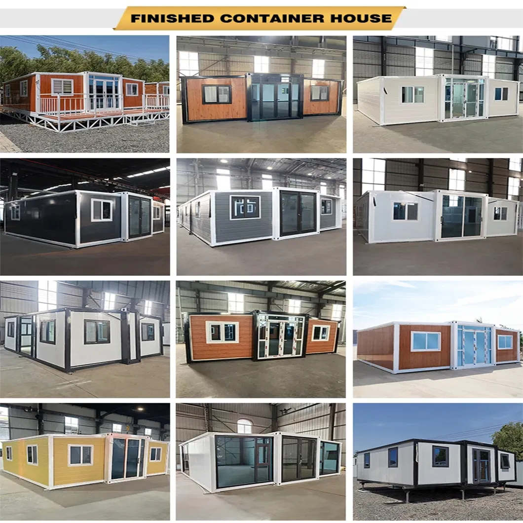 Materiais de Construção de Estruturas de Aço Residencial Modular de Montagem Simples Casa Contêiner Dobrável Prefabricada com Parafusos de Madeira