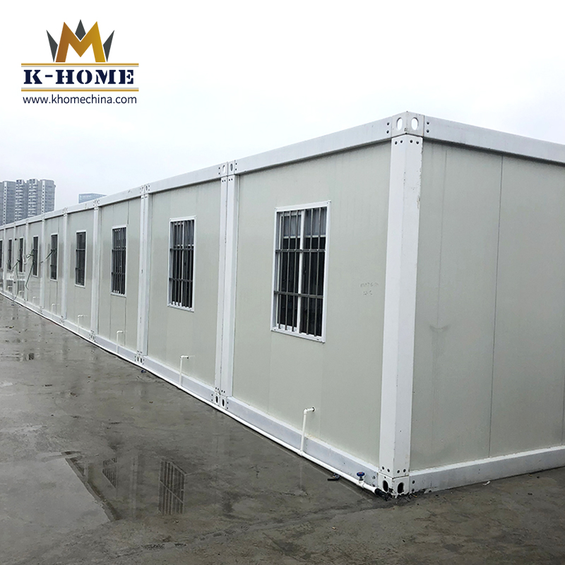Cabana de Contêiner Modular Prefabricado em Pacote Plano, Casas Prontas para Morar