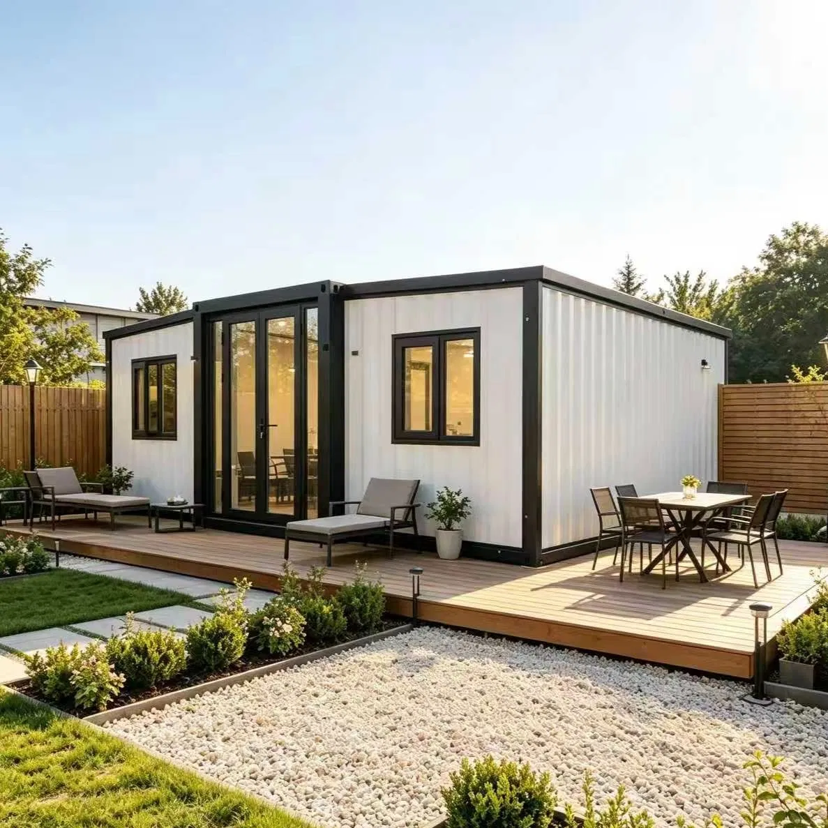 Casa Contêiner Prefabricada Expandível Sustentável para Projetos de Construção de Eco-Resort Boutique de Baixo Carbono
