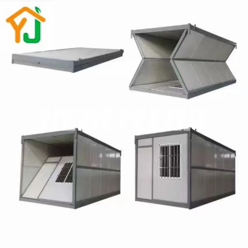 Materiais de Construção de Estruturas de Aço Residencial Modular de Montagem Simples Casa Contêiner Dobrável Prefabricada com Parafusos de Madeira