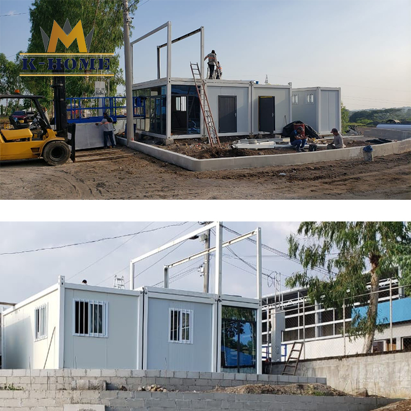 Construção de Casa em Contêiner de Aço Pré-fabricado