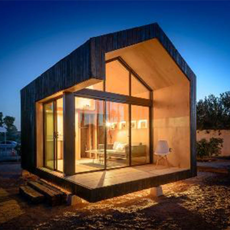 Estrutura de Casa de Férias em Aço Leve Prefabricado Deepblue Estúdio de Jardim