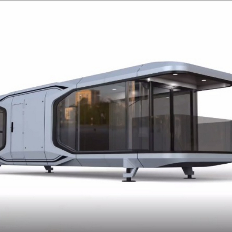 A China faz casas pré-fabricadas portáteis que podem ser movidas, pequenas casas de férias