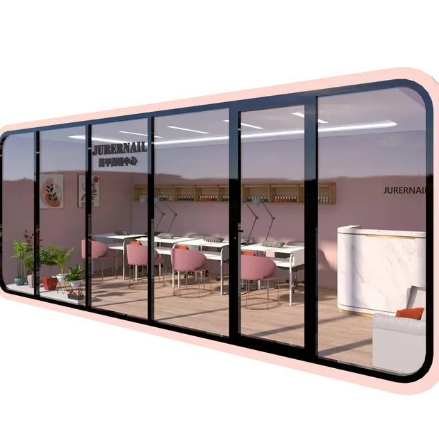Cabana de Maçã Moderna Prefabricada Modular e Pequena com Hotel