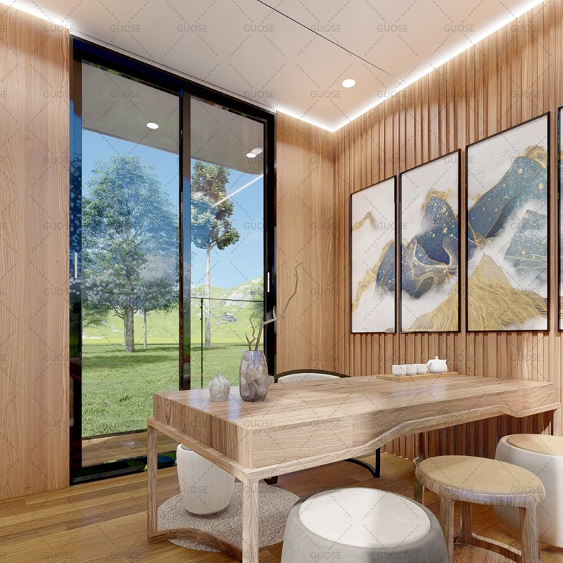 Casa Container Micro Móvel Portátil de Aço Retrátil, Residência, Escritório Villa, Casa Prefabricada Pronta para Morar