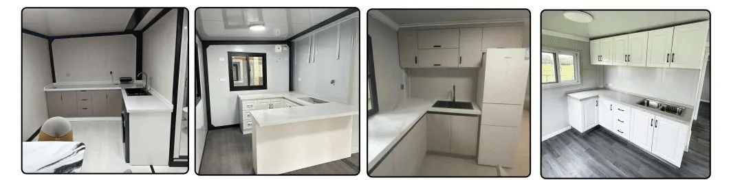 Casa Pronta 2 Quarto Casas Tiny para Viver em Casas Prefabricadas Construídas com Contêineres Casa Expandível