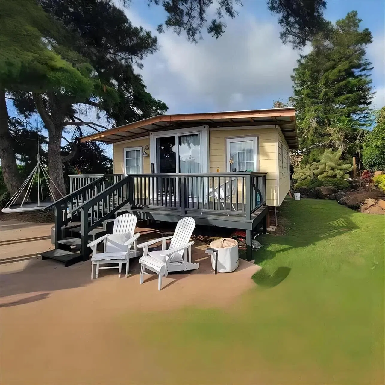 Casa Modular Prefabricada Expandível, Casa Contêiner Isolada e Portátil para Residência Permanente