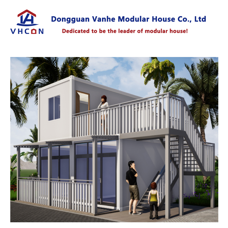 Casa Modular Prefabricada de Escritório Móvel em Madeira, Caravana Portátil de Luxo, Edifício Modular de Aço, Casa de Contêiner de Envio