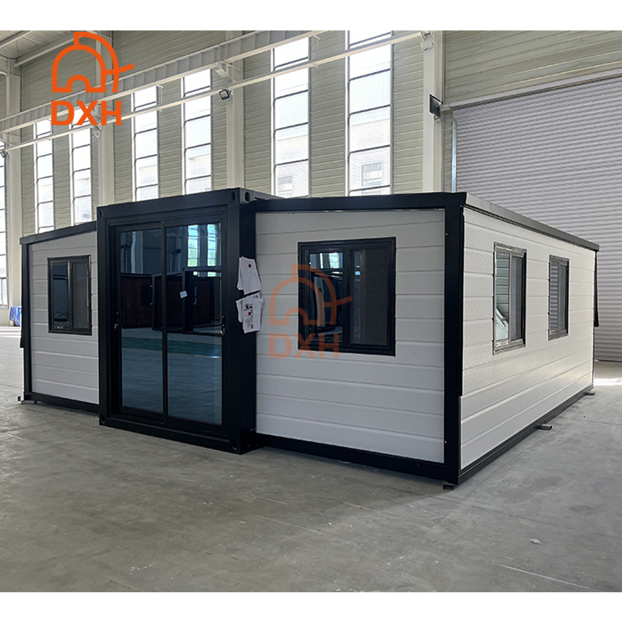 Casas Contêiner Expansíveis Confortáveis com Design Moderno Prefabricadas 2 Quartos Cozinha Banheiro Escritório Hotel de Férias Vila Sala de Estar Restaurante Acampamento