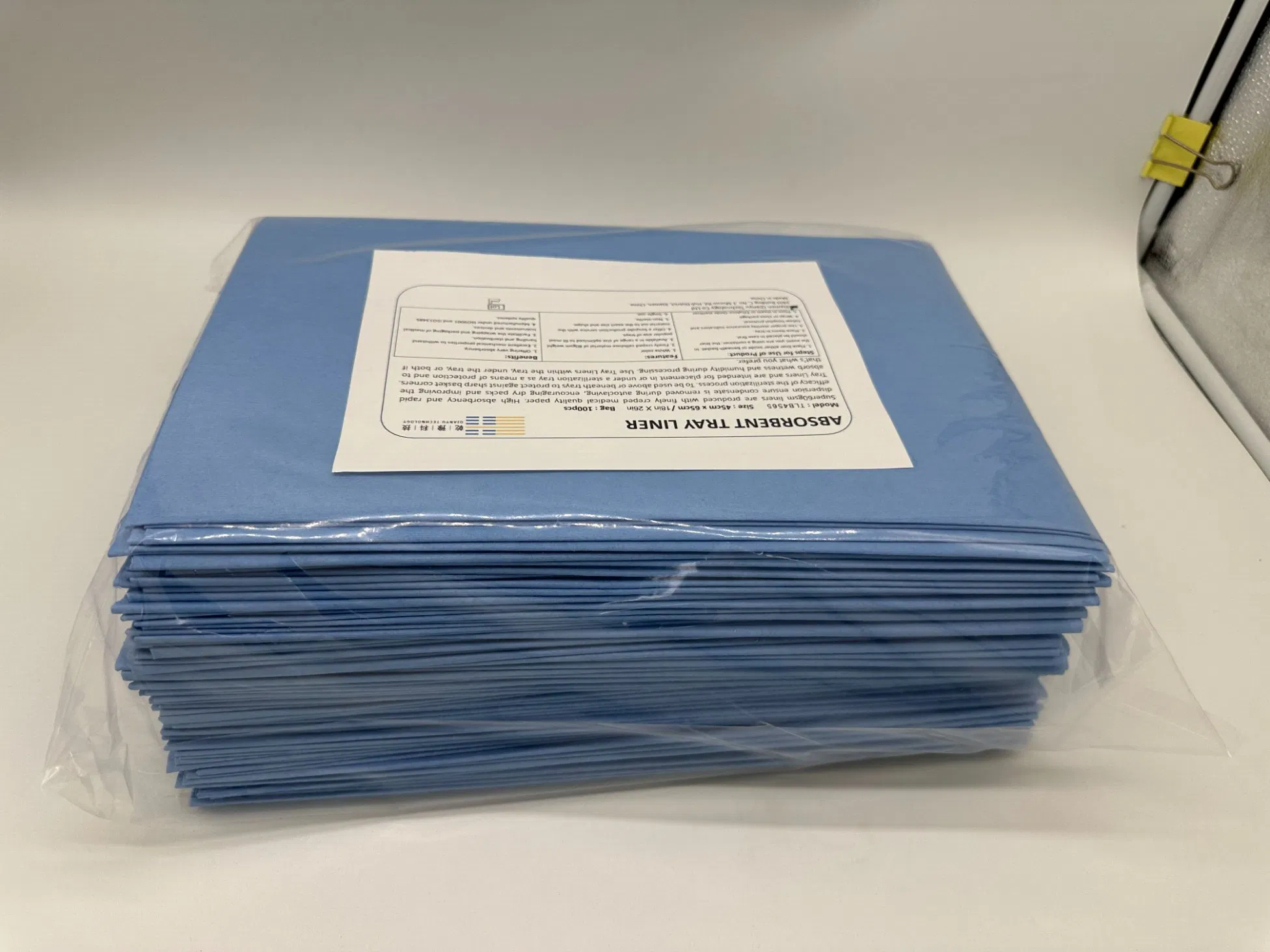 Blue Absorbent Tray-Liners Cutomized Sizes