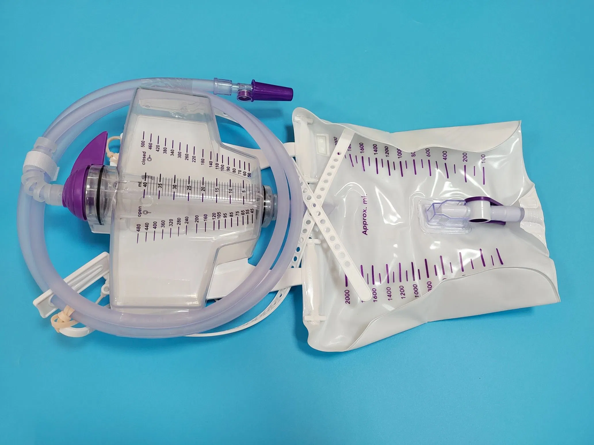 Urine Meter, Medical Urinary Drainage Collection Bag, 2600ml +500ml