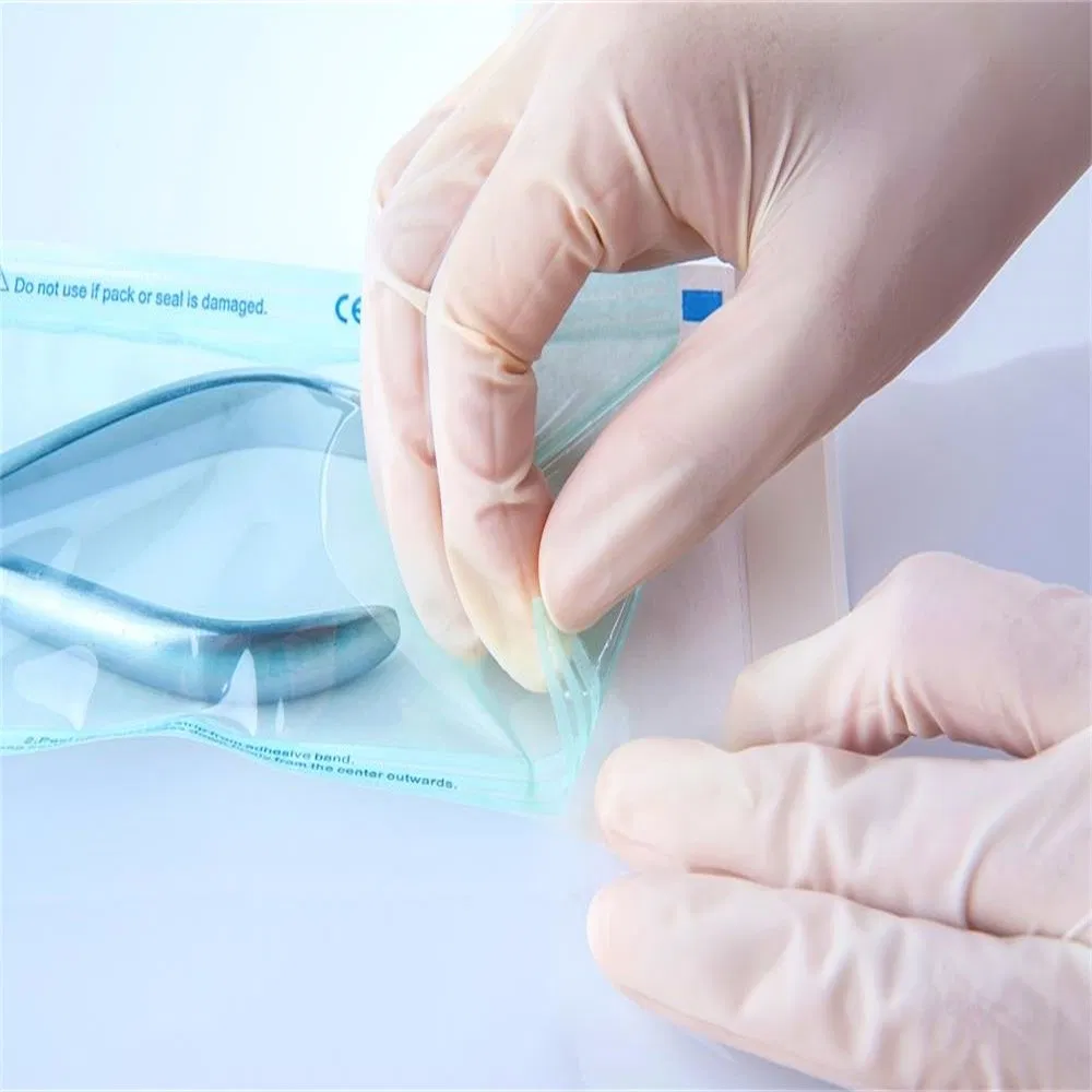 Medical Grade Plastic Sterilization Packaging Pouches with Tyvek Material