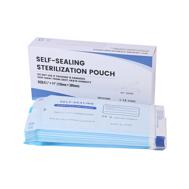 Self-Sealing Sterilization Pouch 90mm*260mm (200PCS) 3.5” X10” Dental.