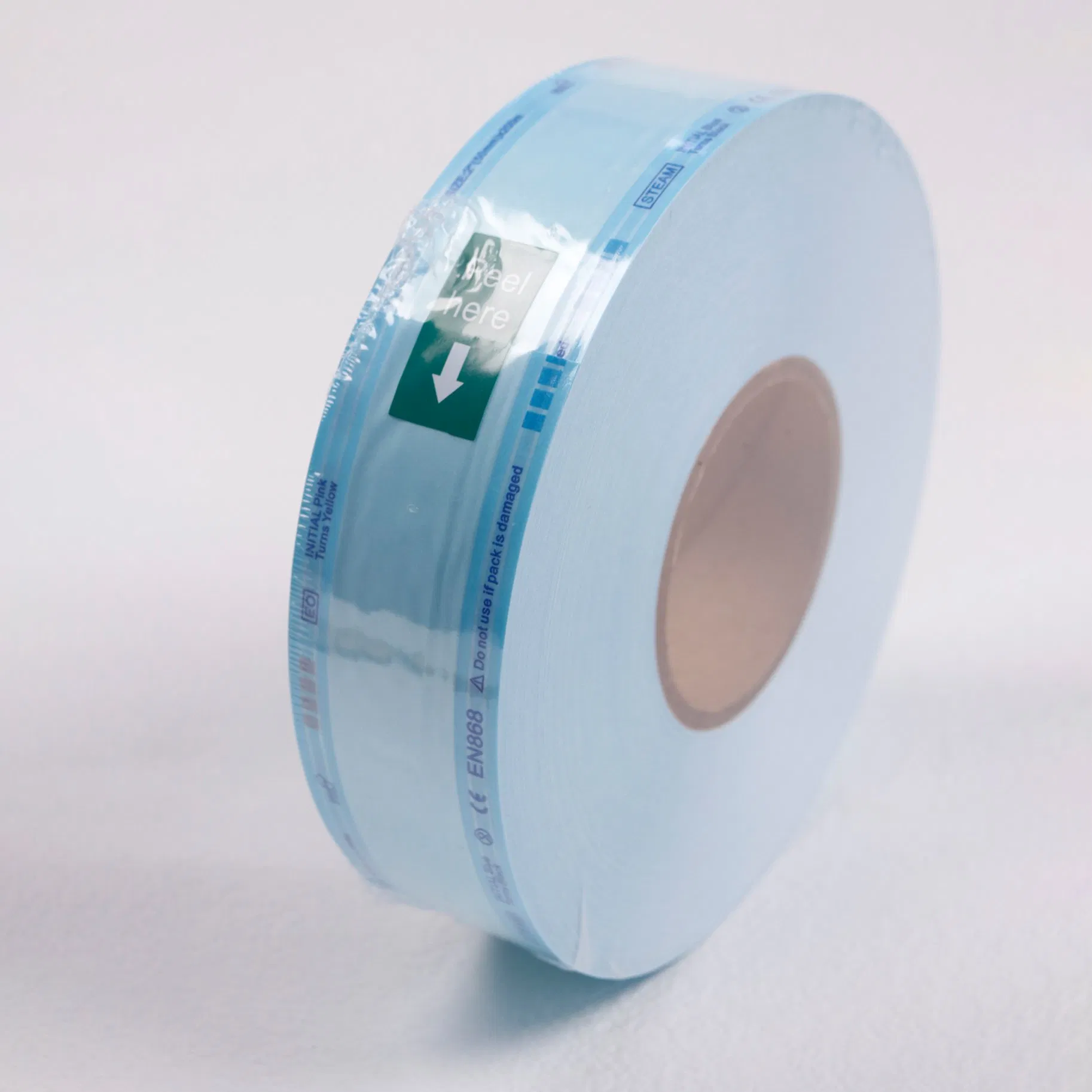 Eo Steam Sterilization Reel Pouch Bag Gusseted Sterilization Pouches Roll Wholesales