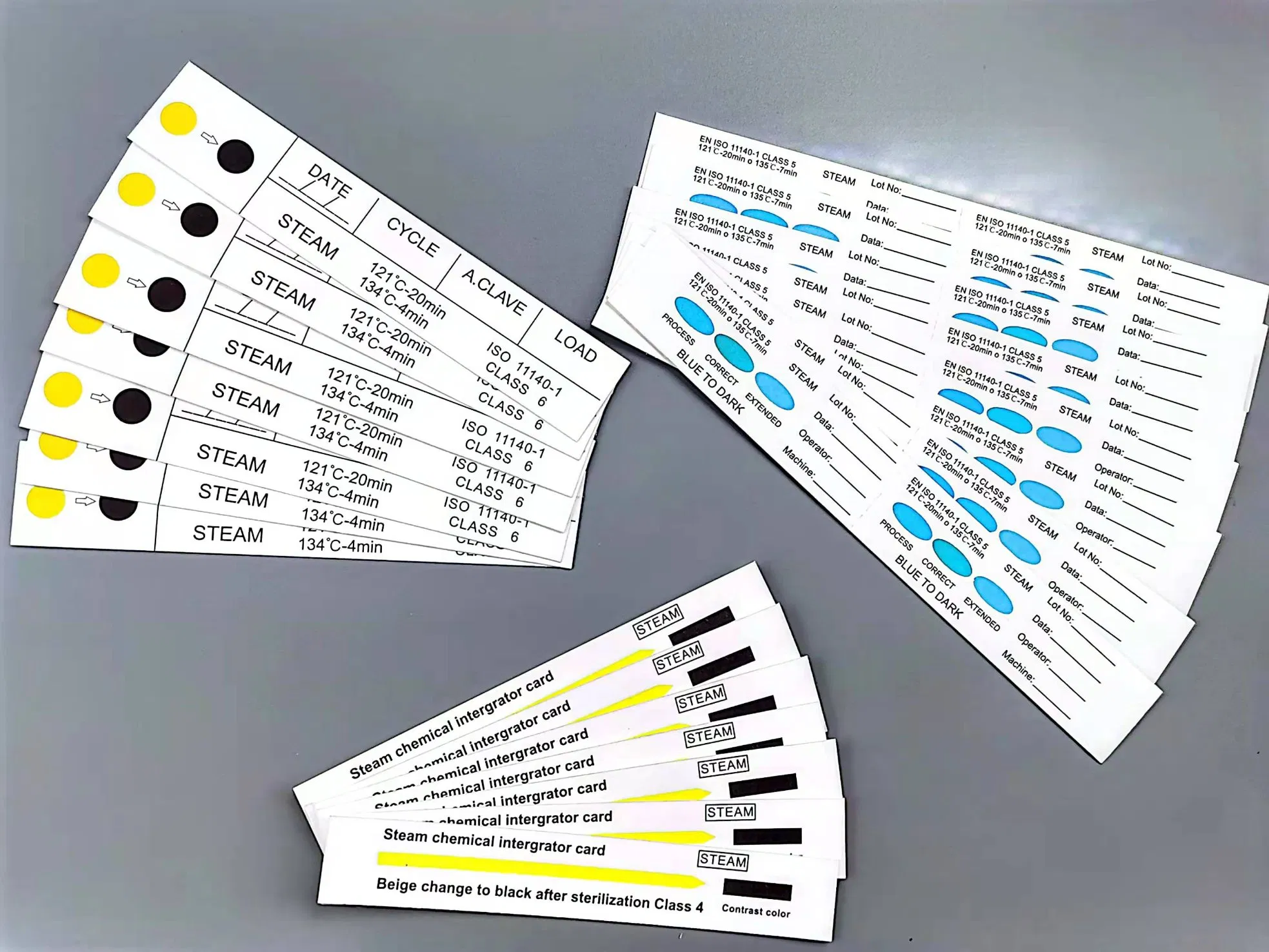 Medical Supply Autoclave Indicator Plasma Sterilization Card/Label Steam Medical Disposable Autoclave Sterilization Indicator Strip Card Class 6
