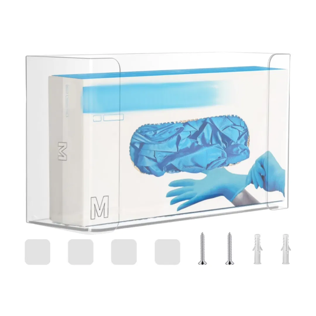 Dispenser Organizer Clear Acrylic Glove Box Holder for Gloves (YQD9-2)
