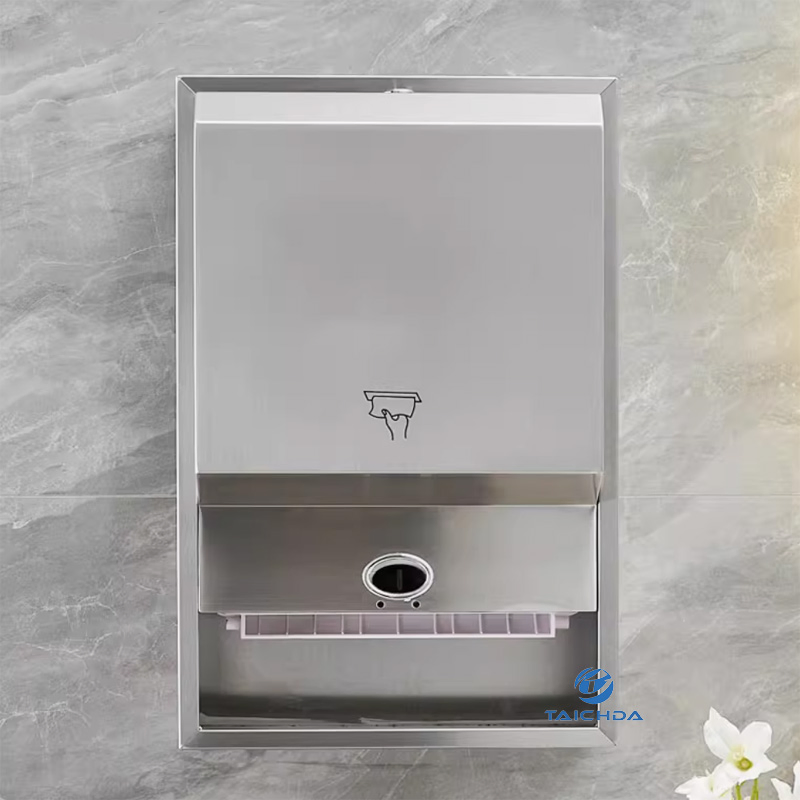 Surface Mounted SS304 Toilet Paper Towel Dispenser for Multi-Fold Standard Paper Towel