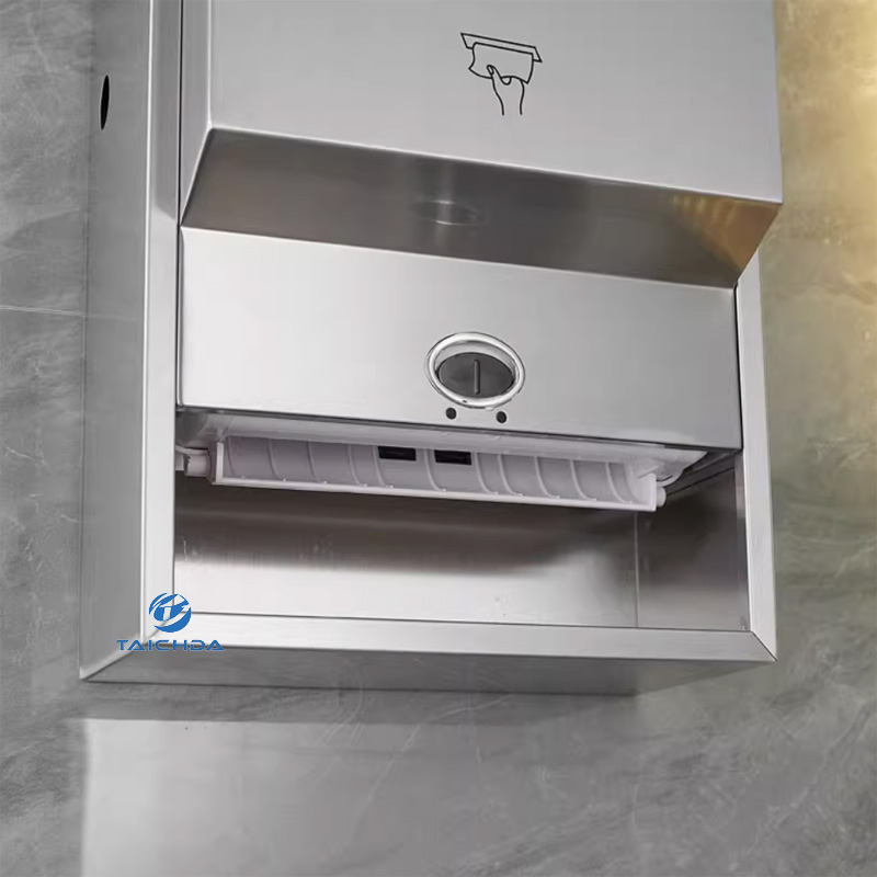 Surface Mounted SS304 Toilet Paper Towel Dispenser for Multi-Fold Standard Paper Towel