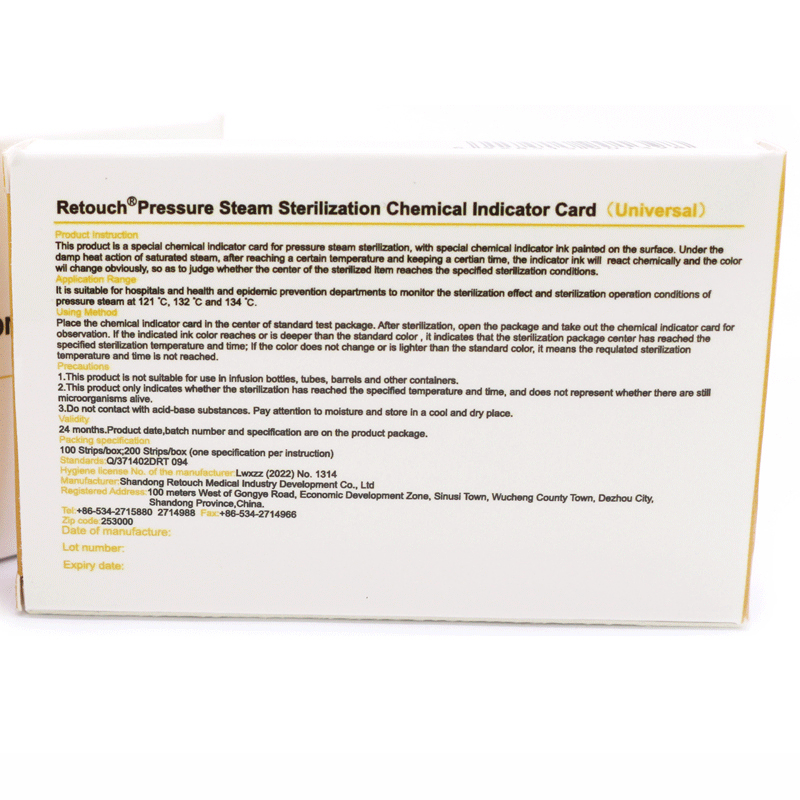 Wholesalsteam Autoclave Chemical Integrator Card Indicator Strip