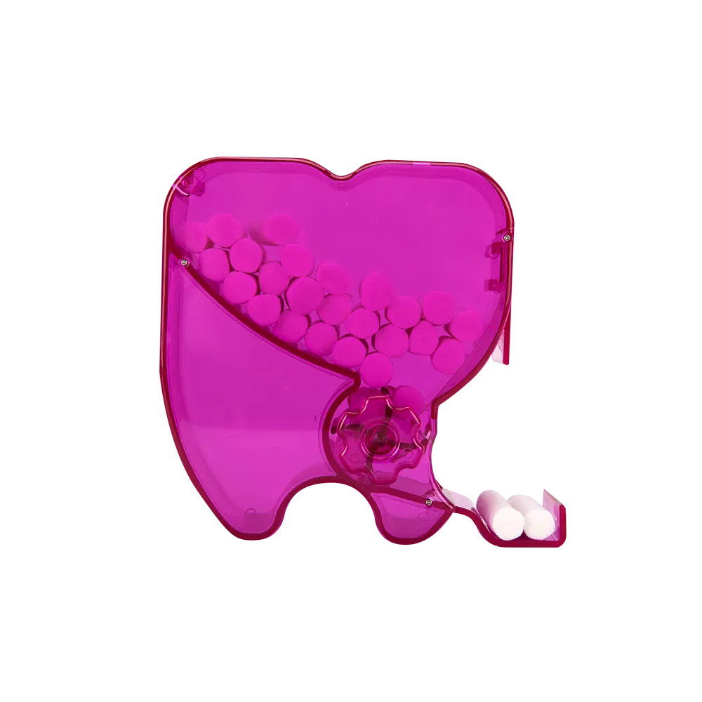 Autoclavable Plastic Dental Tooth Shape Cotton Roll Dispensers Decorative Heart-Shaped Boxes