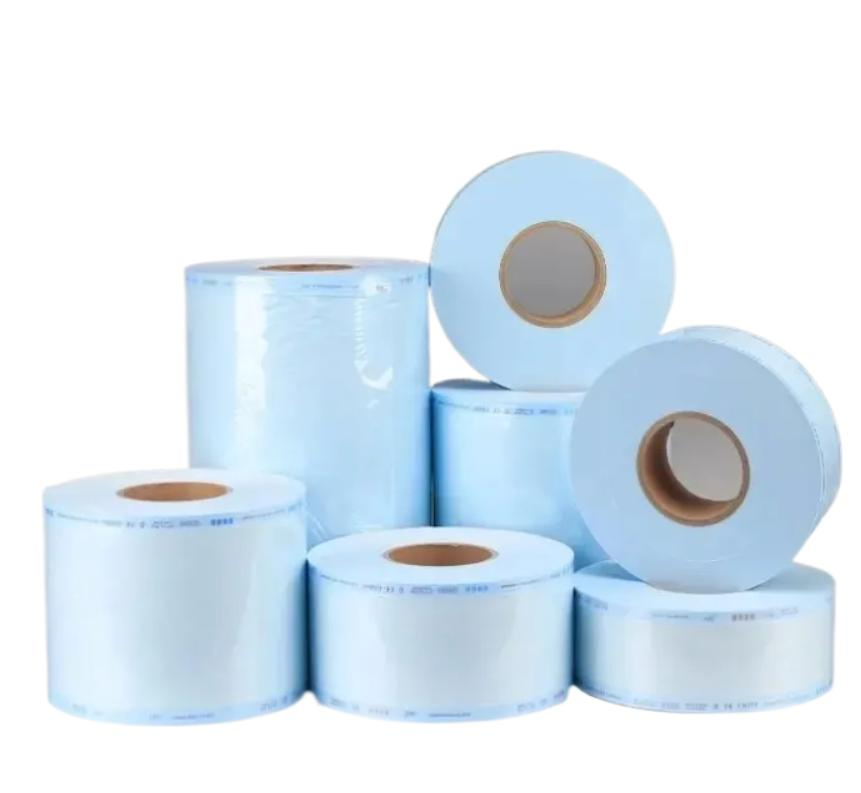 Autoclave Sterilization Rolls Eto Steam Plasma Heat-Sealing Flat Medical Sterilization Pouch Roll Reel