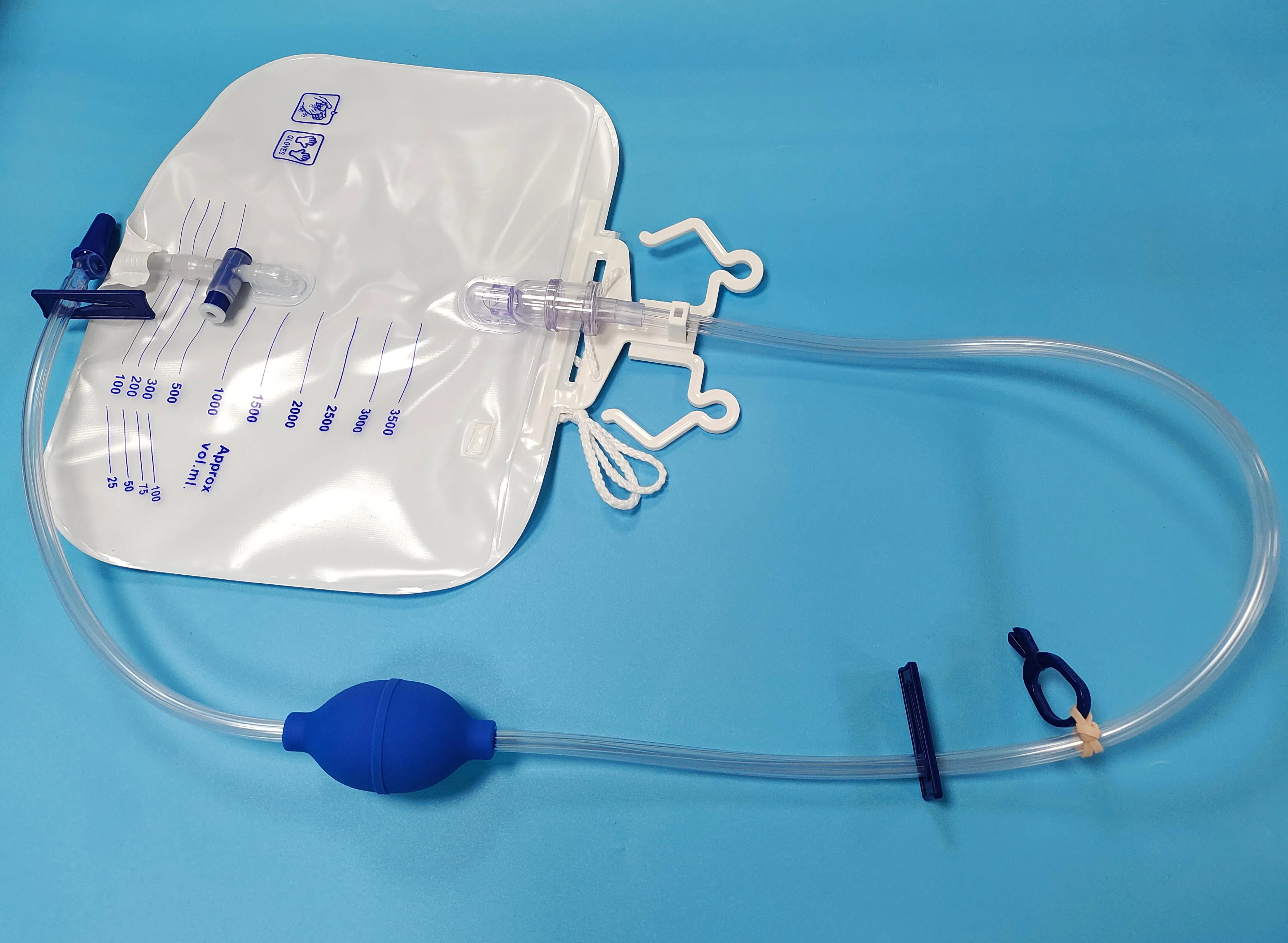Beside Urine Bags with Bulb, Plus 2000-4000ml