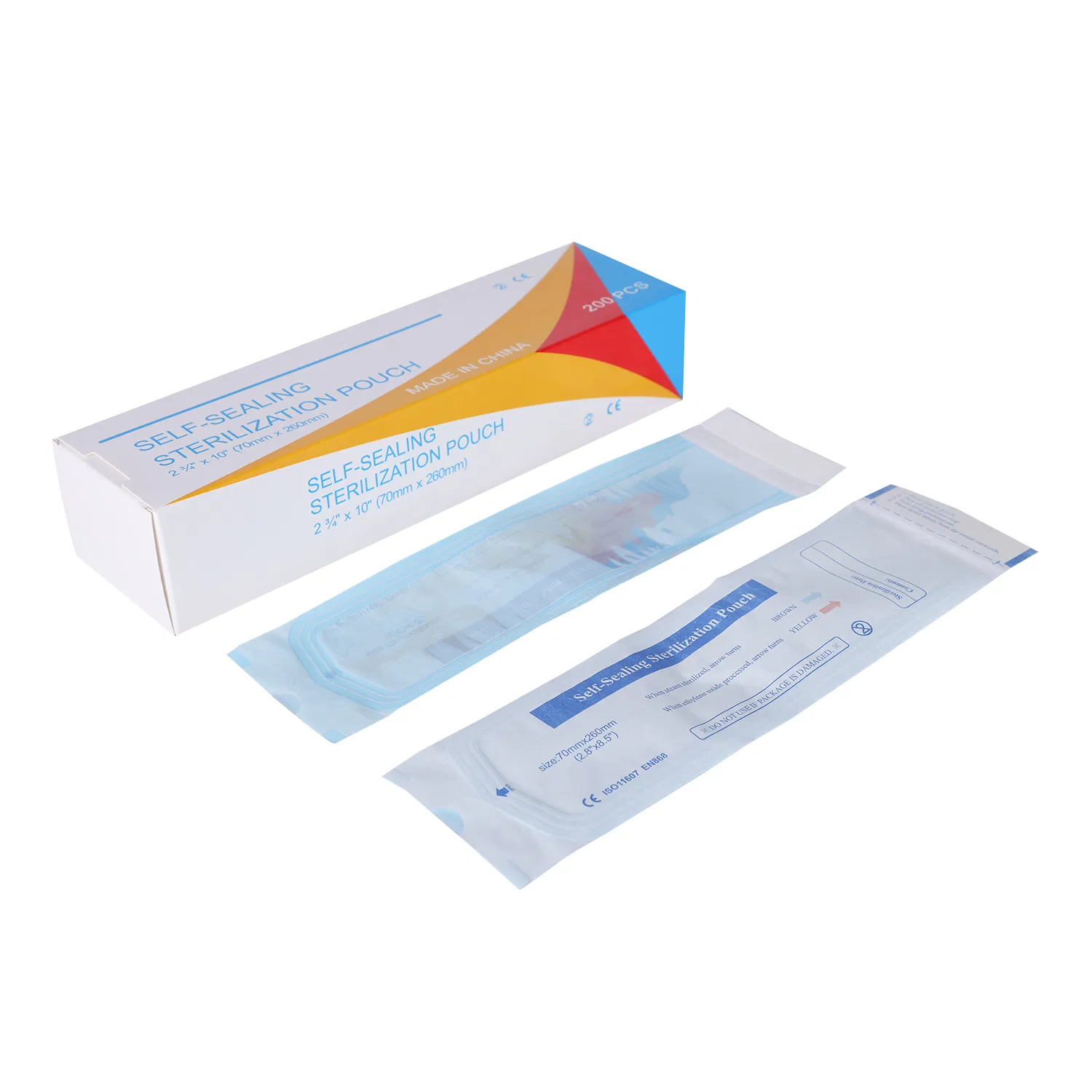 Medical Grade Dental Heat Self Sealing Sterile Pouch