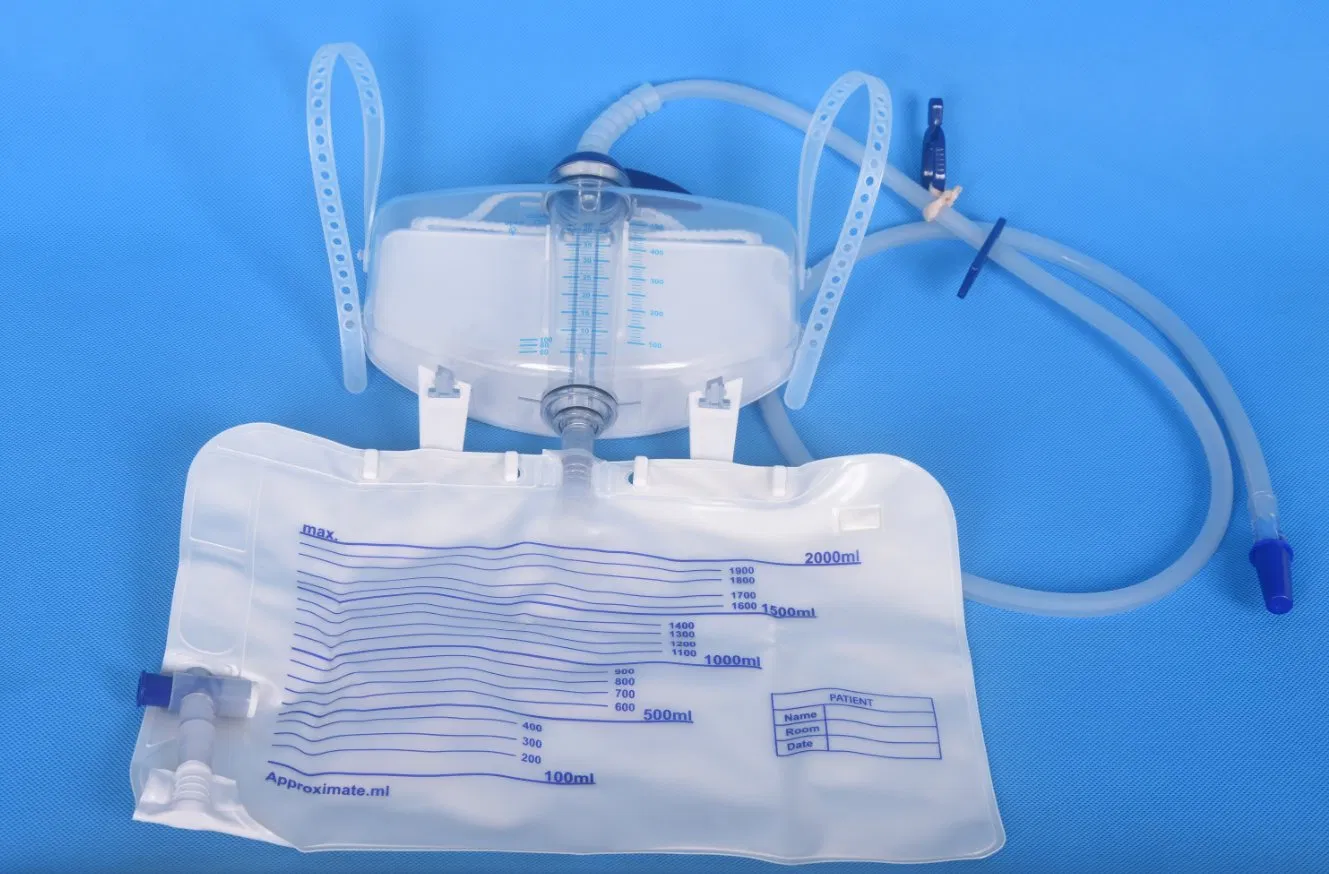 Urine Meter, Medical Urinary Drainage Collection Bag, 2600ml +500ml