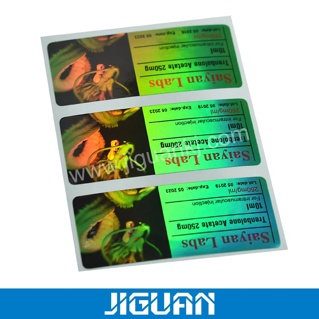 Hologram Vial Label