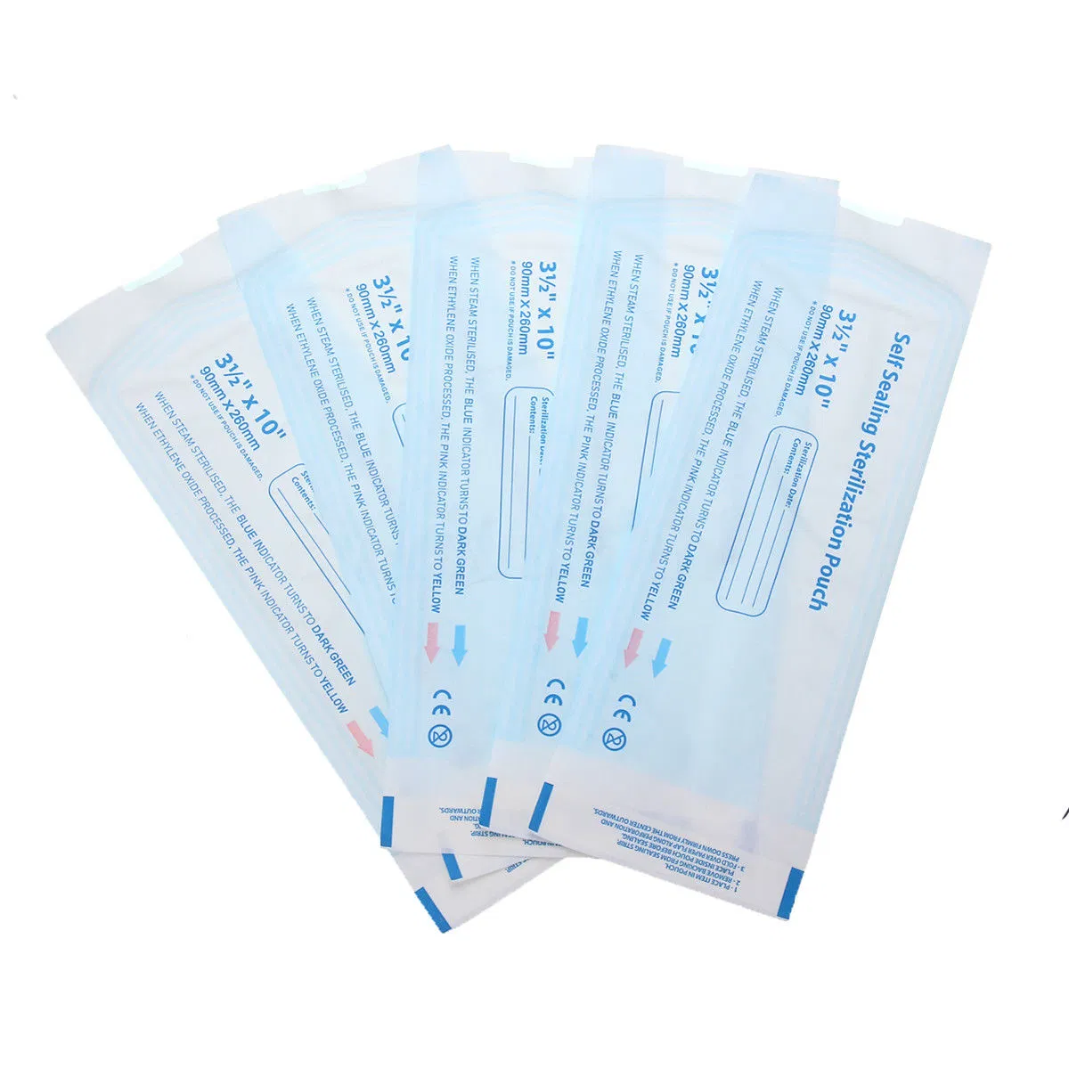 200PCS Self-Sealing Sterilization Pouch Dental Sterile Bags AG0503