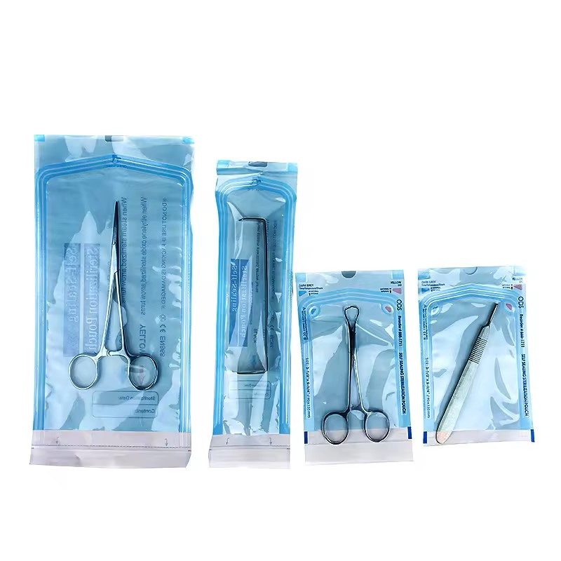 Medical Sterile Scissors Packaging Pouch Self Seal Sterilization Pouch for Salon