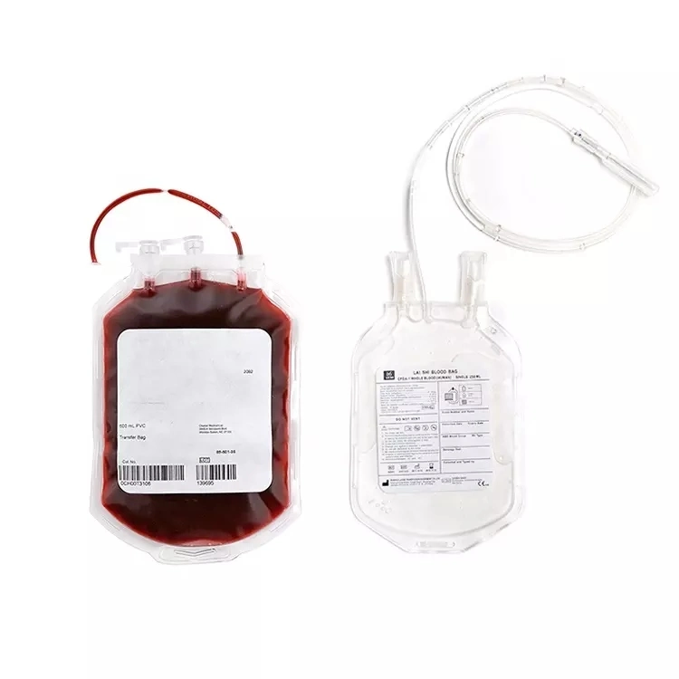 Disposable Blood Collection Bag Medical PVC 450ml Single/Double/Triple/Quadruple Blood Bag/ /Blood Transfusion Bag/Blood Transfer Bag