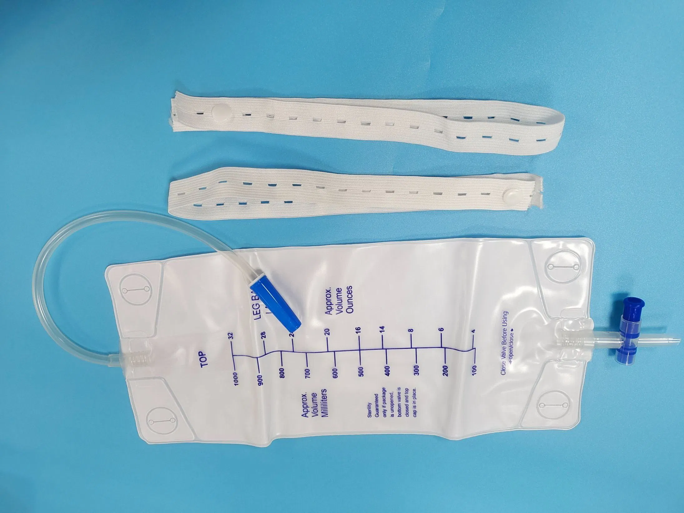 Disposable Urinary Drainage Collection Bag, Urine Bag 1000ml, with Non-Anti-Reflux Valve