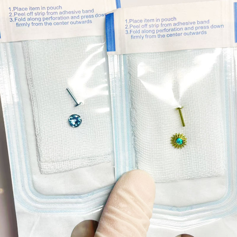 Factory Direct Sale Luxury Earrings Bracelet Rings Self Sealing Sterile Pouch Packaging Bag