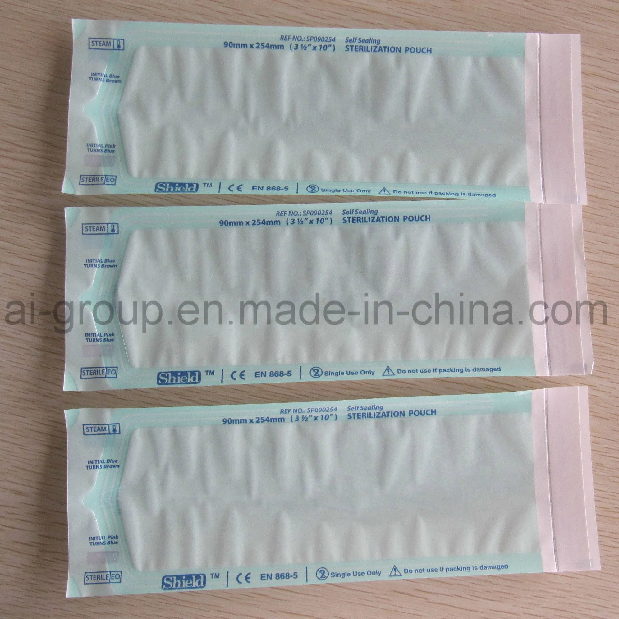 Self Sealing Sterilization Pouch Dental Packaging for Hospital Surgical