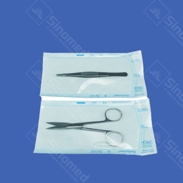 Heat Seal Flat Sterilization Dental Use Medical Autoclave Pouch Sterile