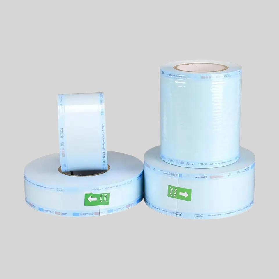 Disposable Dental Autoclave Sterilization Flat Packaging Pouch Roll Terile Packaging Roll Sterilization Flat Reel Envelope Sterile Pouch