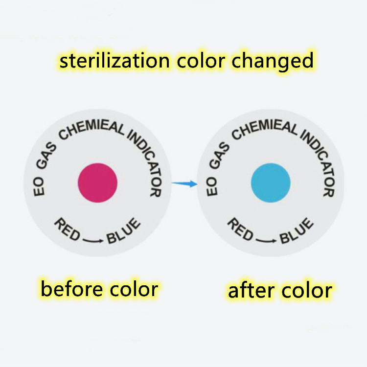 Disposable Eo Record Label Indicator Sticker for Medical Disinfection Sterilization
