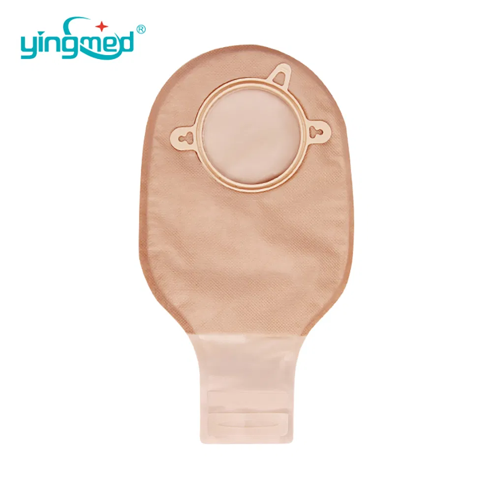 Two-Piece Drainable Pouch Ostomy Bag with Closure