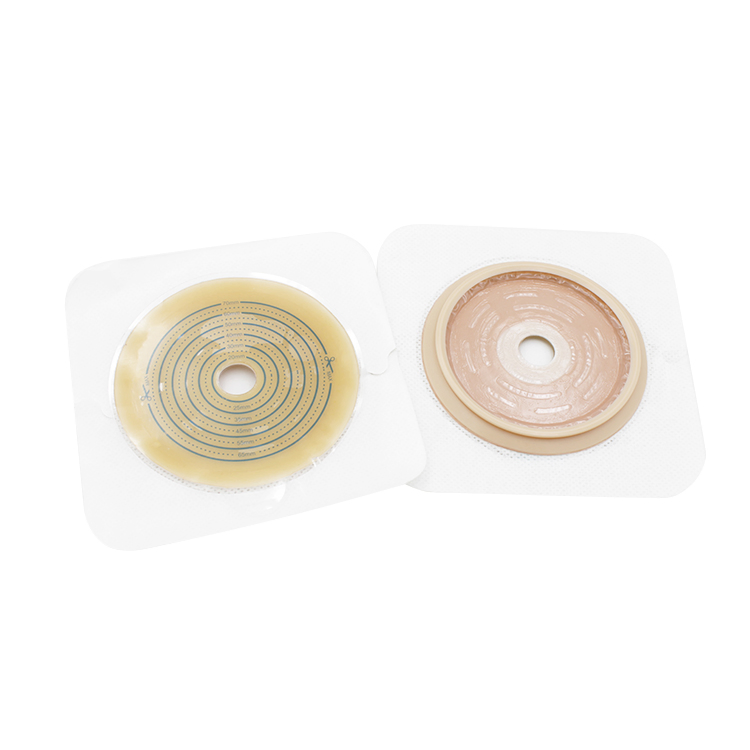 Double Tape Collar Hydrocolloid Two Piece Drainable Colostomy Bags