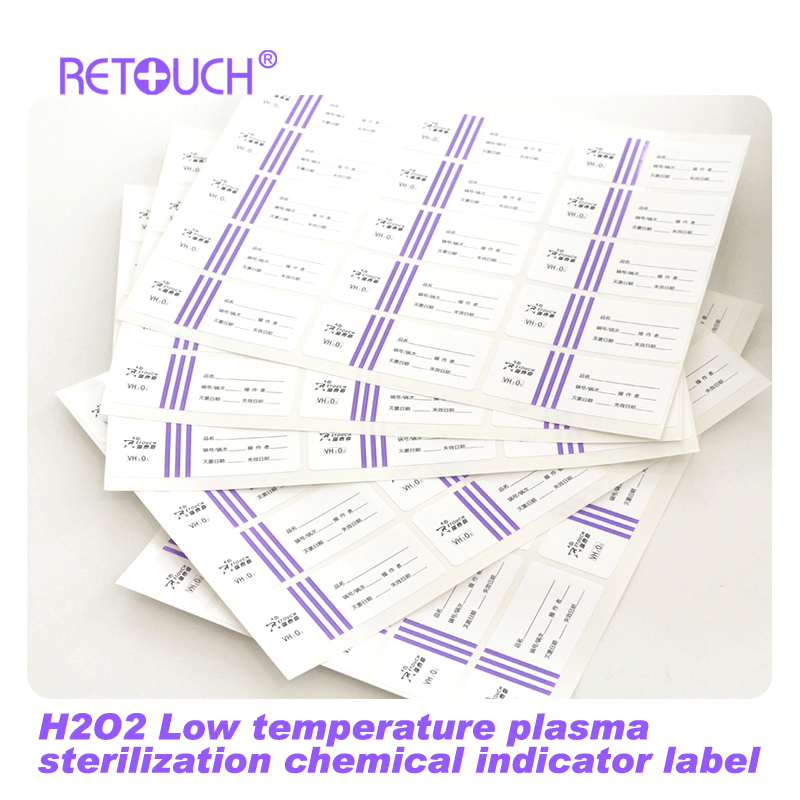 H2O2 Low Temperature Plasma Sterilization Chemical Indicator Label for Medical Monitor