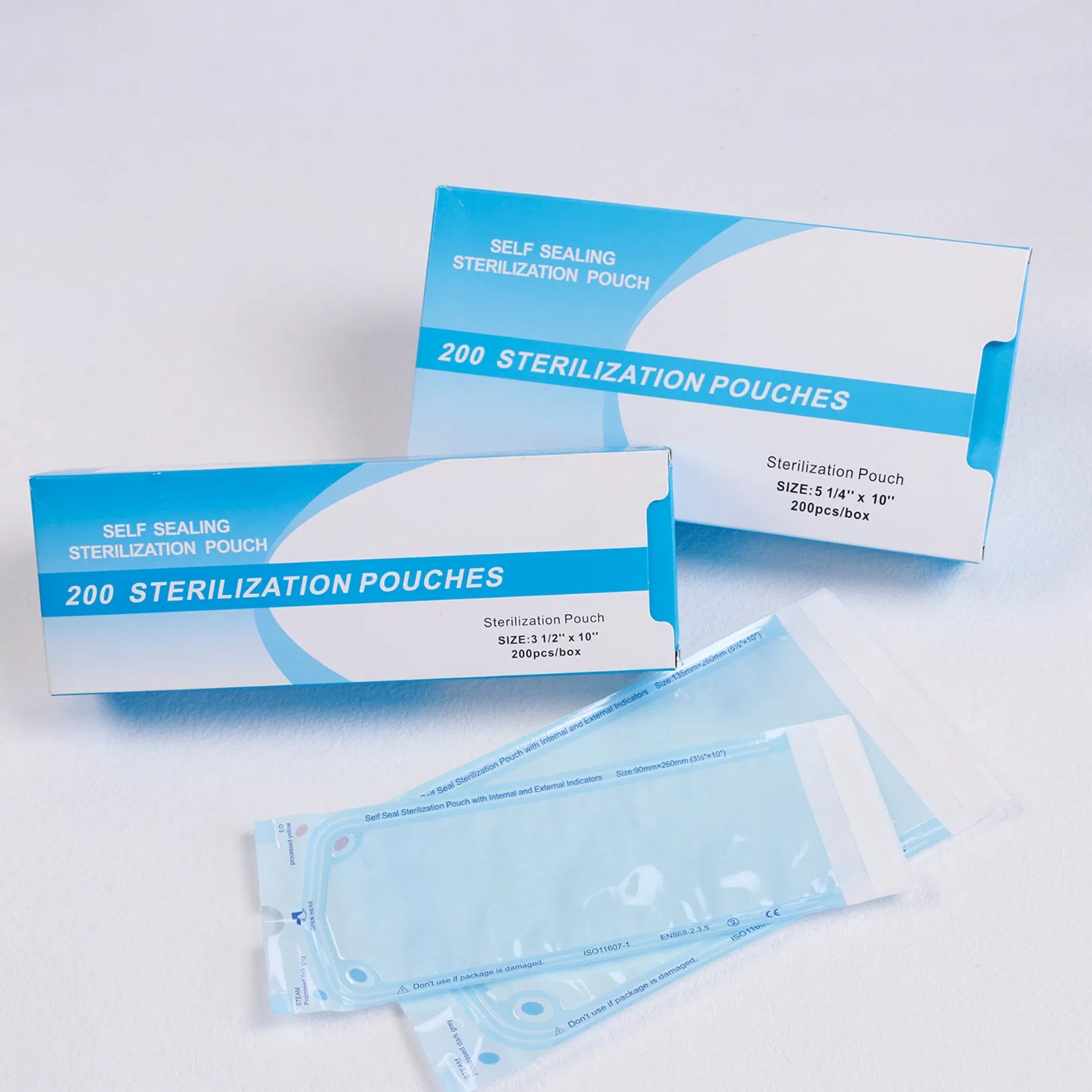 Dental Autoclave Sterilizer Bags Self-Sealing Pouches for Medical Consumables Sterilization