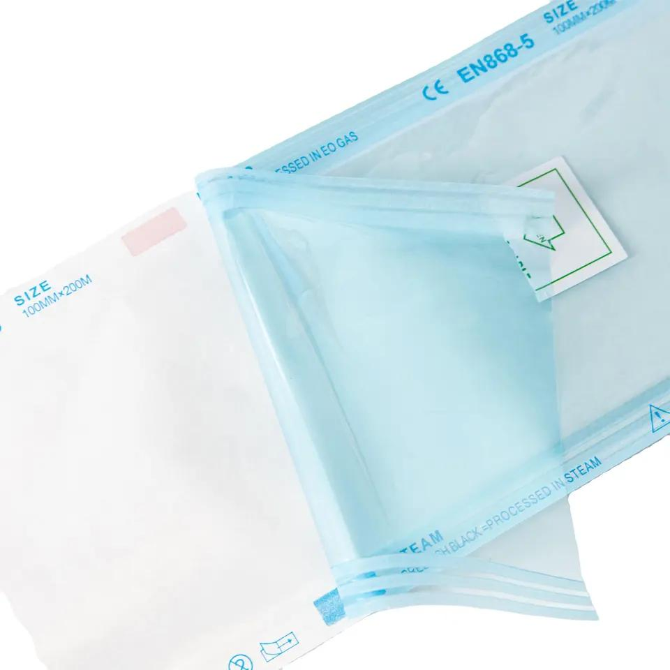 Steam and Eo Process Heat Sealing Sterilization Pouch Dental Flat Sterile Roll