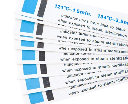 Disposable Self-Adhesive Steam Sterilization Indicator Card for Medical Dental Instruments